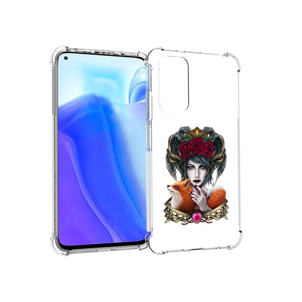 

Чехол MyPads Tocco для Xiaomi Redmi Note 11S девушка с лисой (PT162215.279.314), Tocco