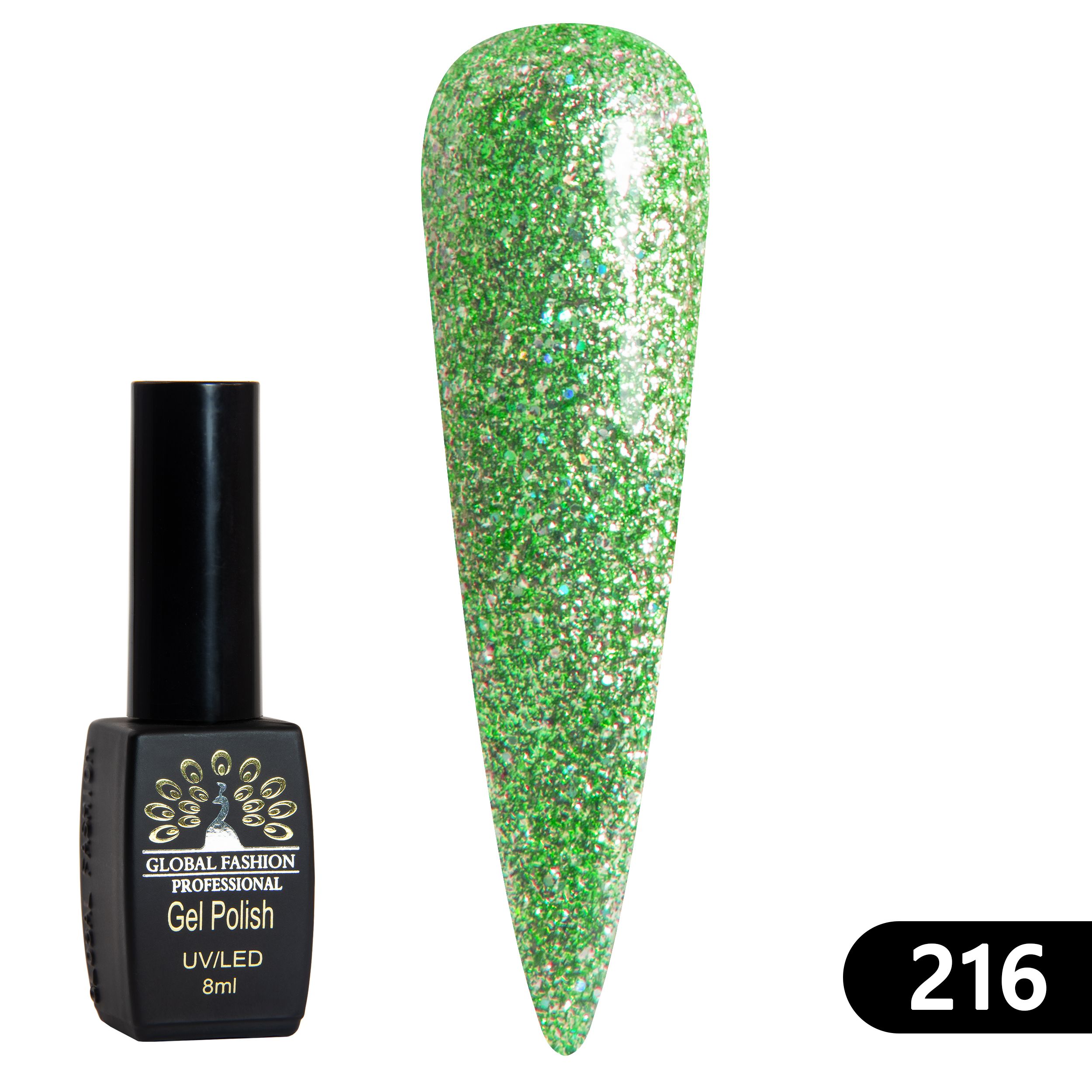 

Гель лак BLACK ELITE 216, Global Fashion 8 мл