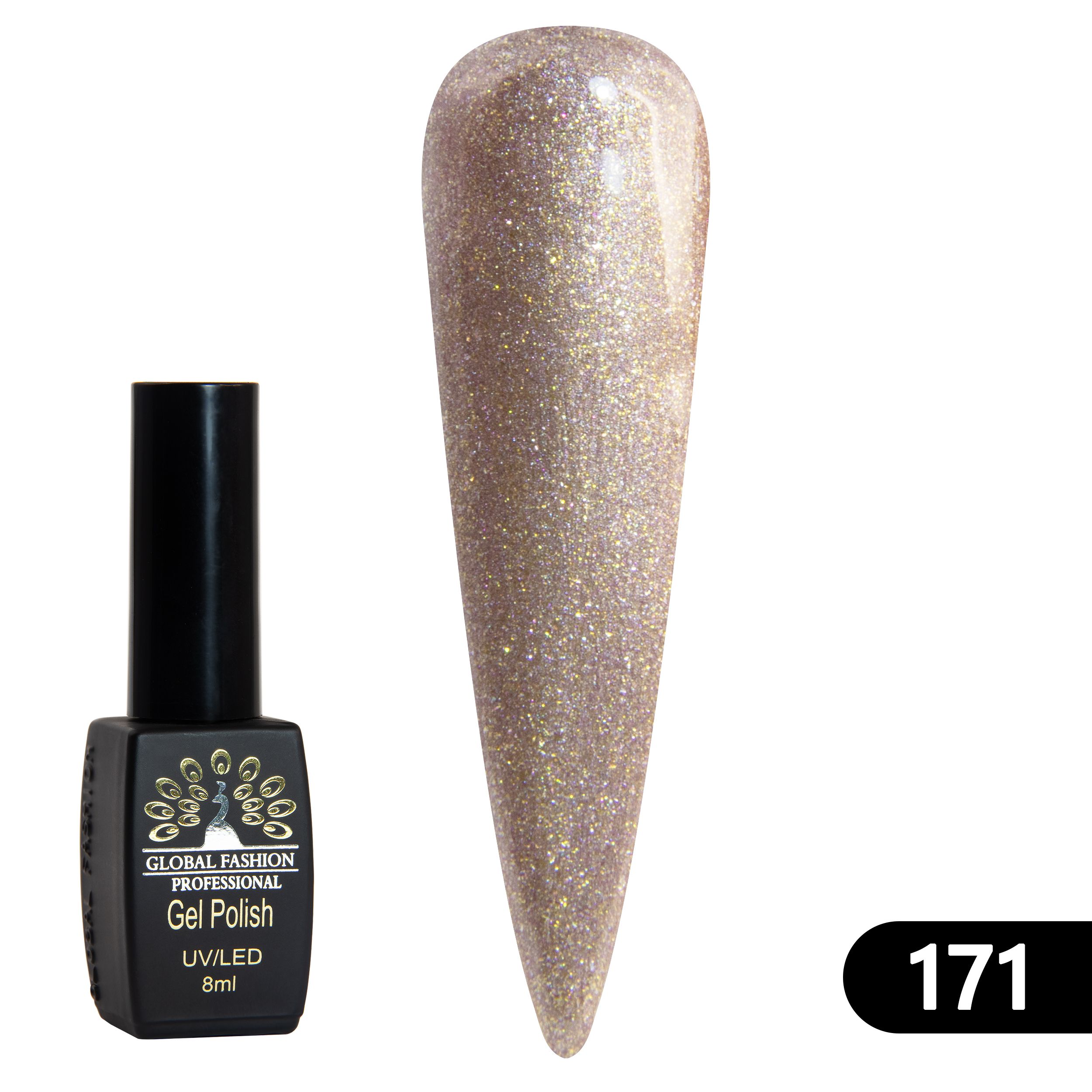 

Гель лак BLACK ELITE 171, Global Fashion 8 мл
