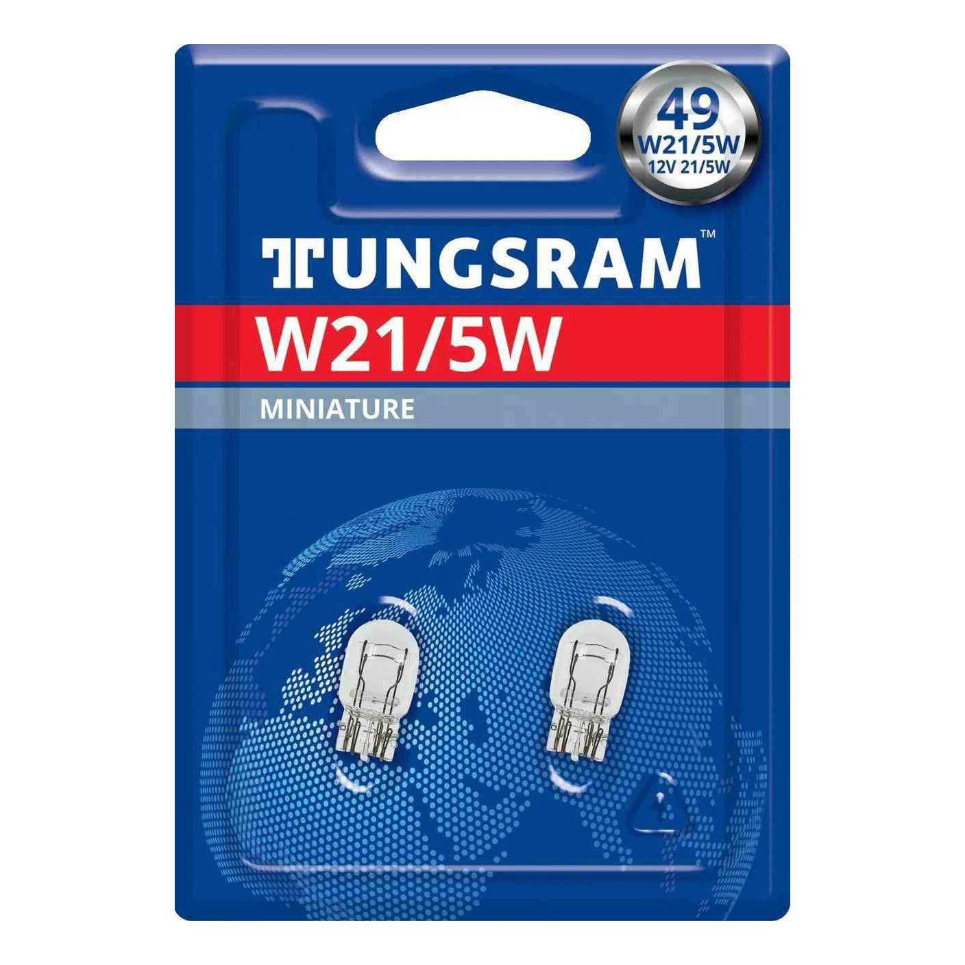 

Автолампа галогенная Tungsram W21 W3x16q 2 шт