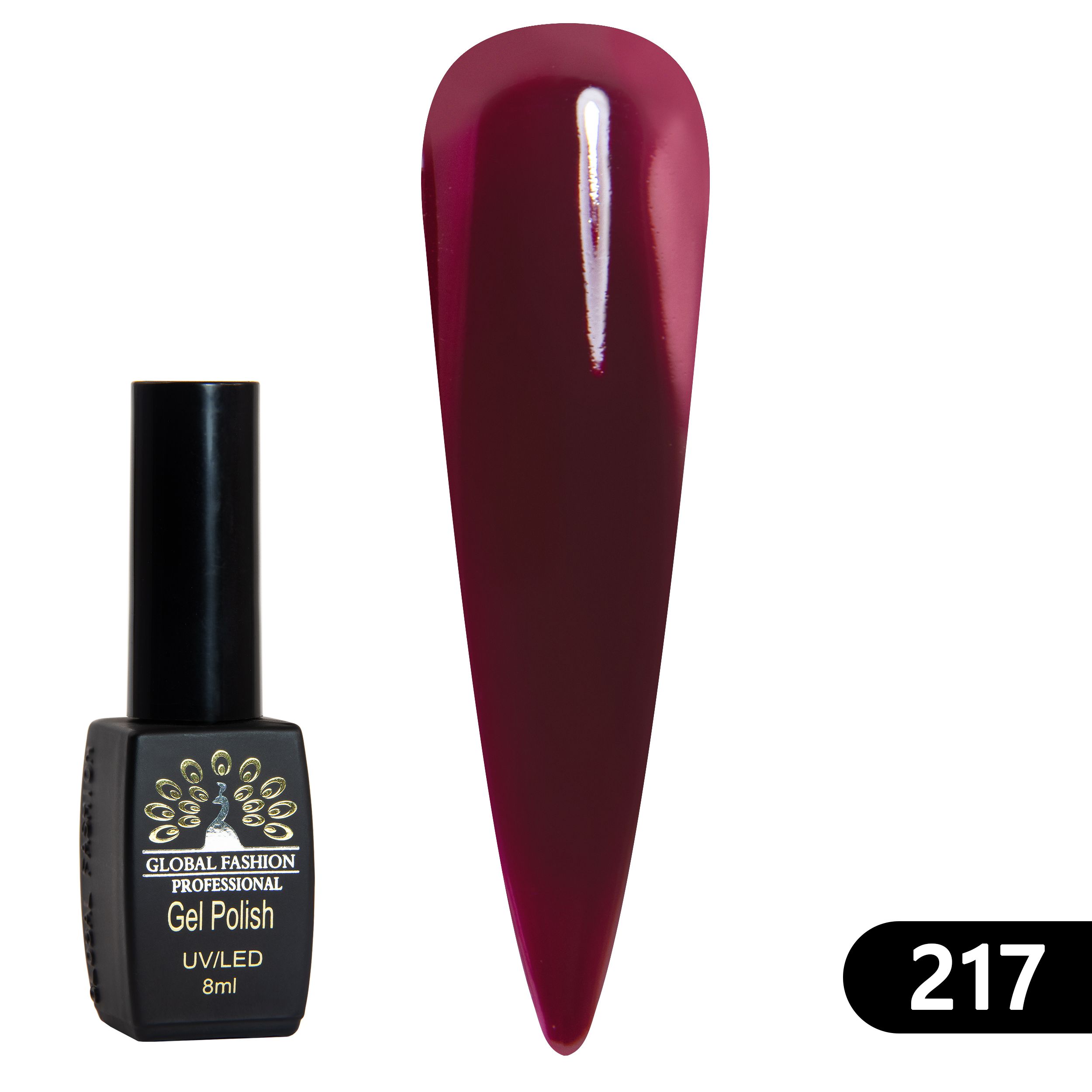фото Гель лак black elite 217, global fashion 8 мл