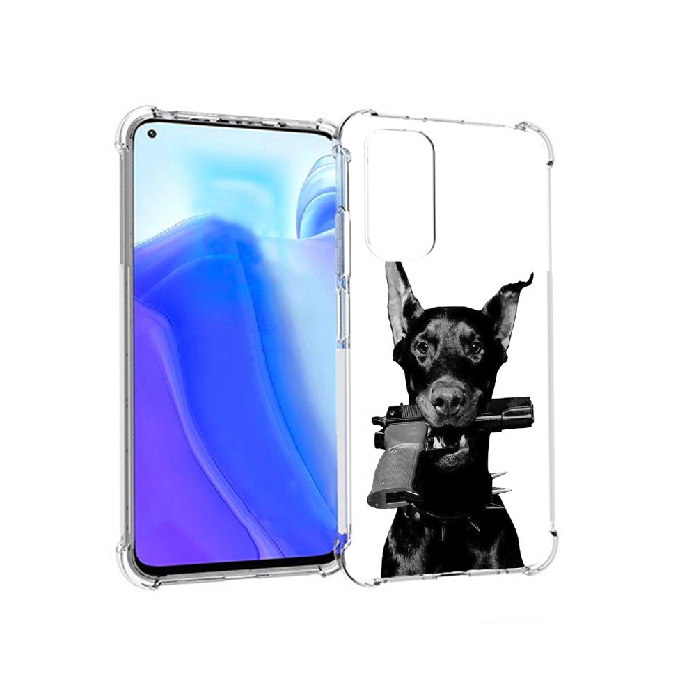 

Чехол MyPads Tocco для Xiaomi Redmi Note 11S доберман с пистолетом (PT162215.279.331), Tocco