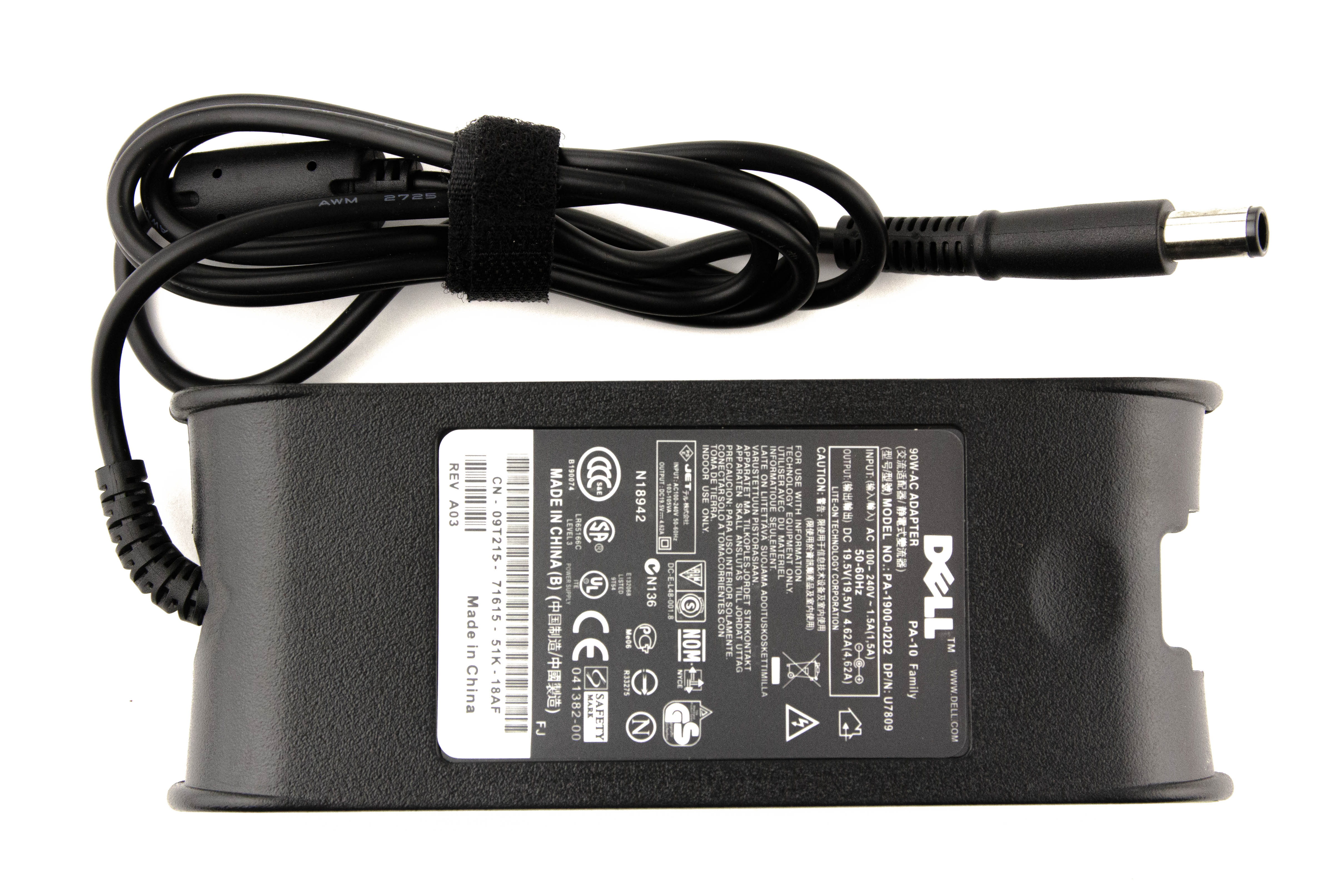 

Блок питания для ноутбука Dell 19.5V4.62A (7.4x5.0) 90W Овальный