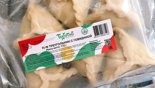 

Треугольники Тубетей бездрожжевые с говядиной 6 шт 720 г