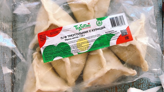 

Треугольники Тубетей бездрожжевые с курицей 6 шт 720 г