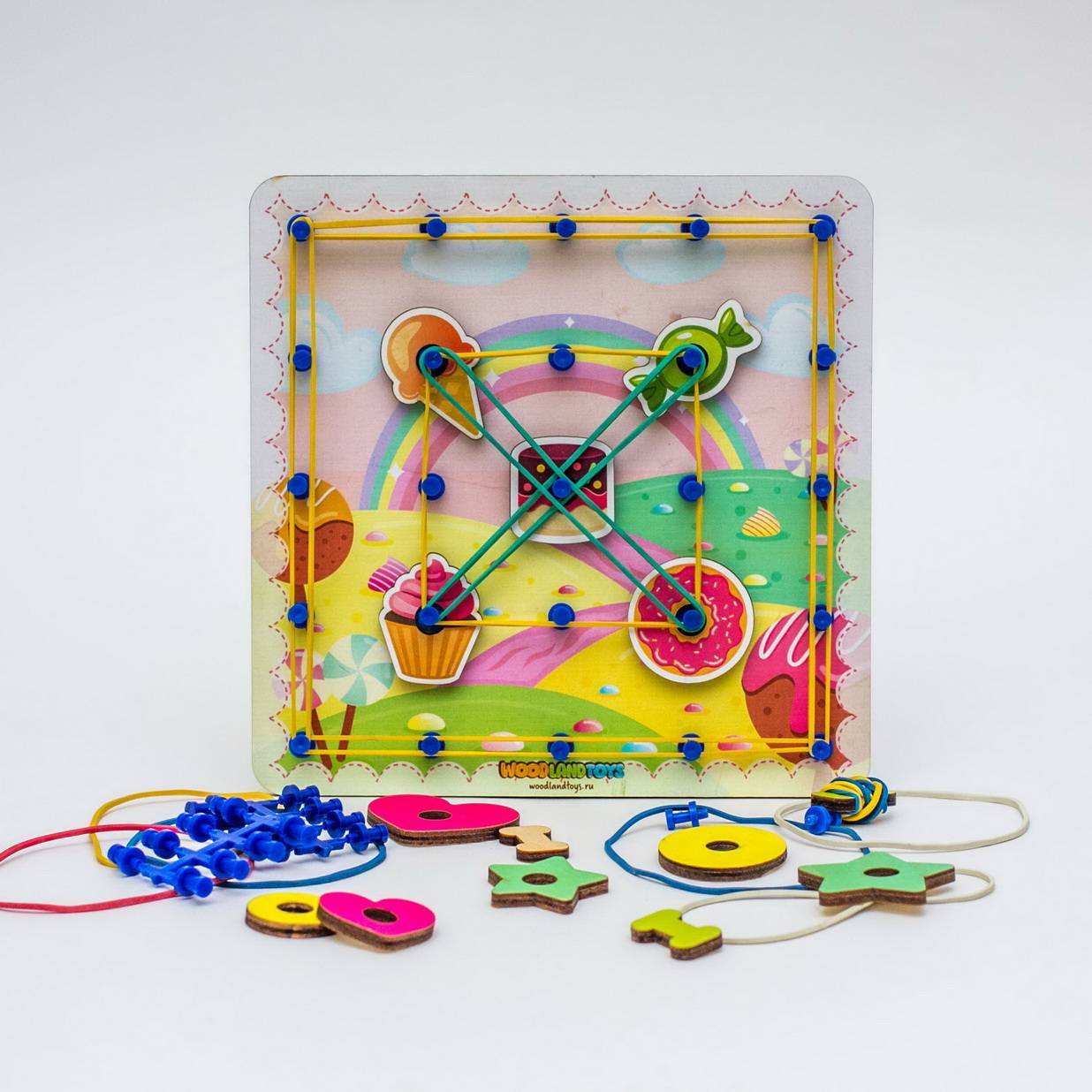 

WoodlandToys Геоборд Сладости 121308, 121308