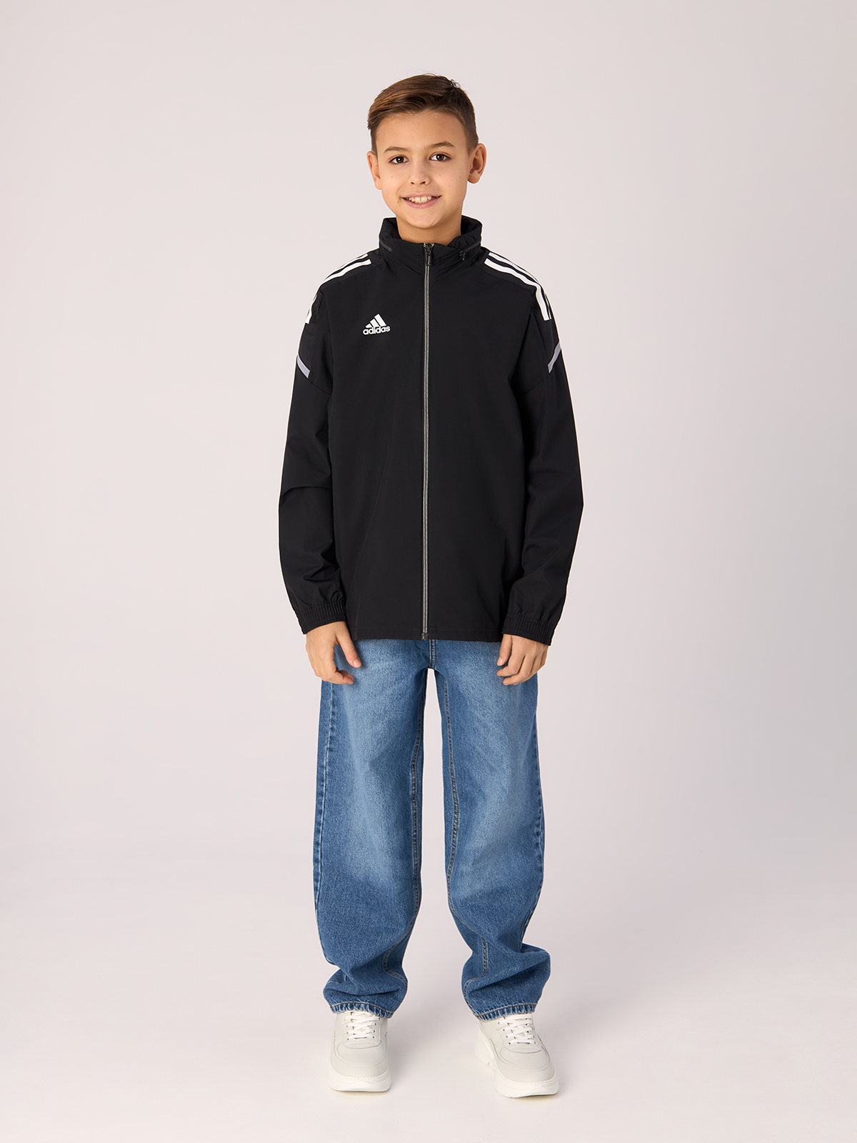 Ветровка Adidas Con 21 Aw Jkt Y, для мальчиков, GM1484, размер 152 см костюм для мальчиков adidas tiberio