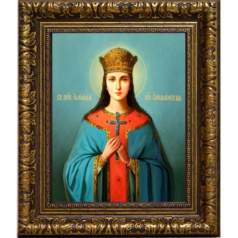 

Иулиания (Ульяна) Ольшанская, Печерская праведная. Икона на холсте.