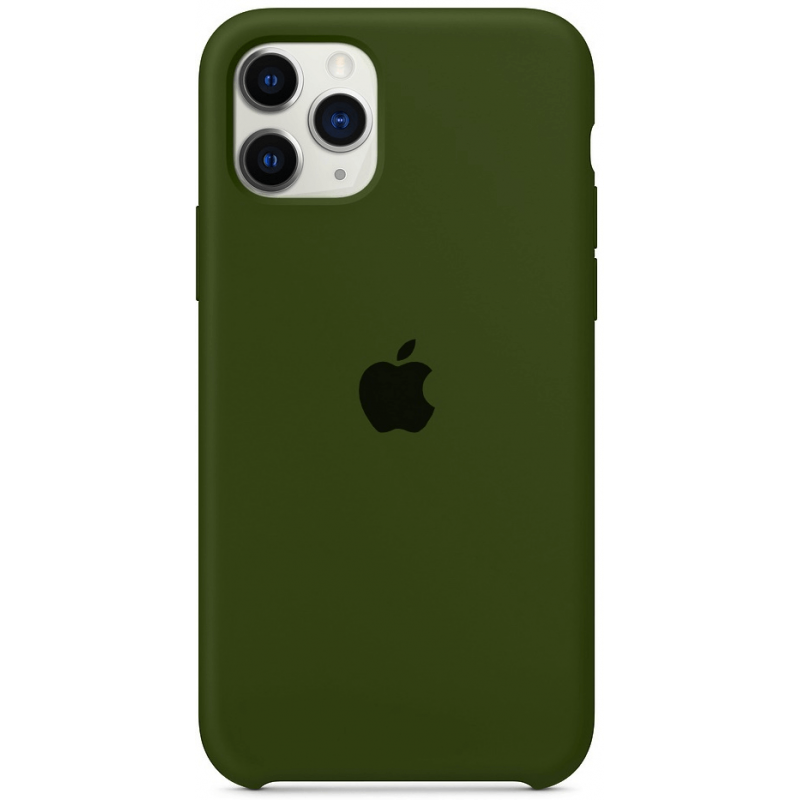 фото Чехол для apple iphone 11 pro max silicone case (темно зеленый) storex24