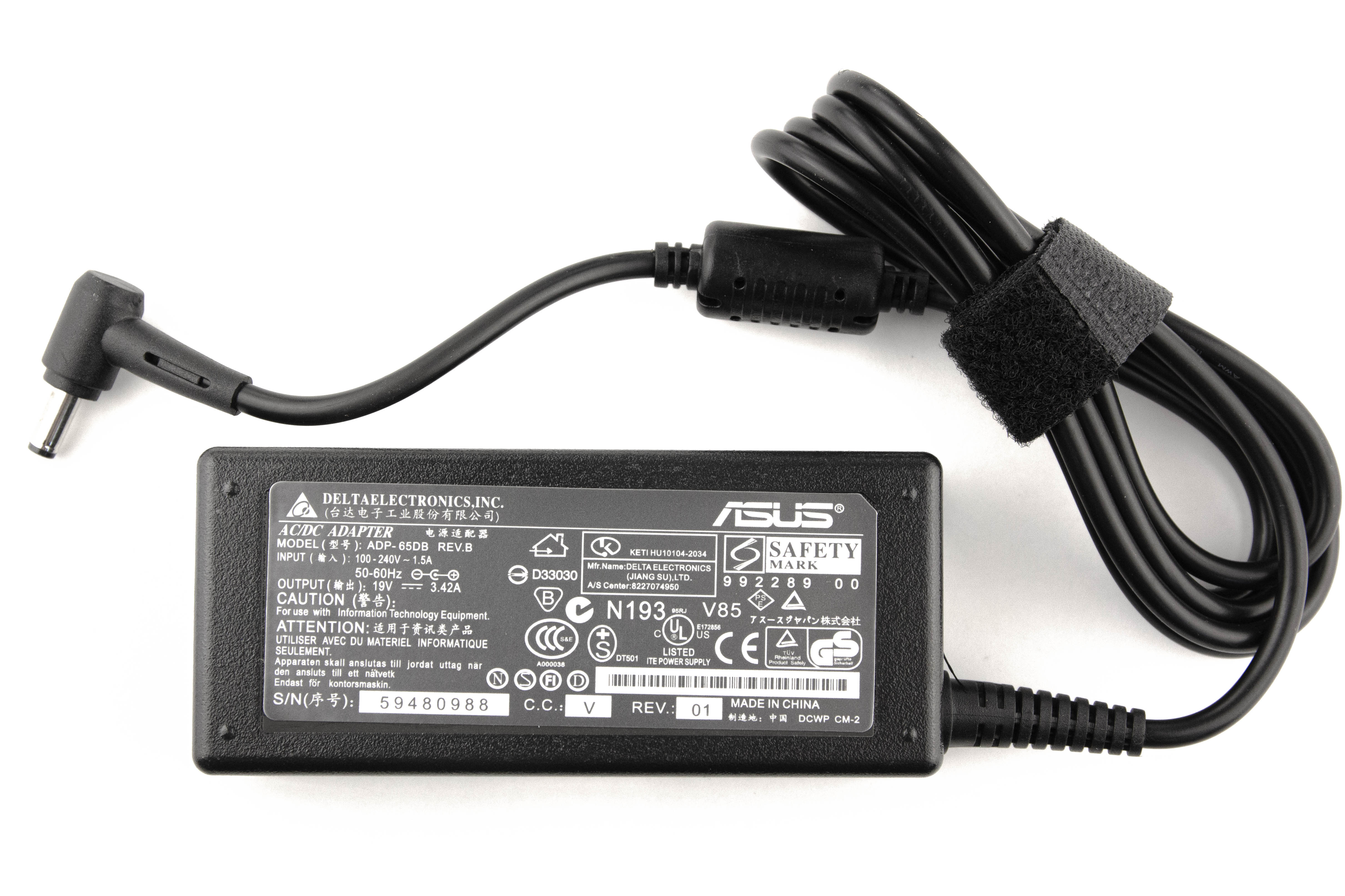 

Блок питания для ноутбука Asus 19V3.42A (4.5x3.0) 65W ORG (прямоугольный)