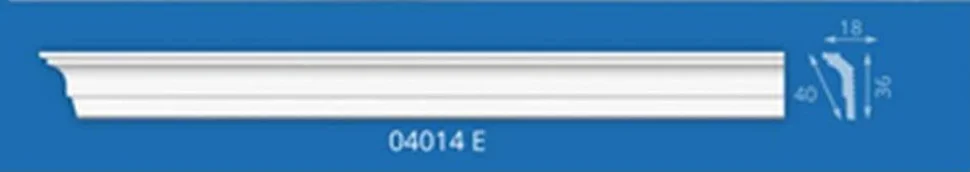 фото Плинтус потолочный лагом/формат 04014e экструзионный 2,0 м