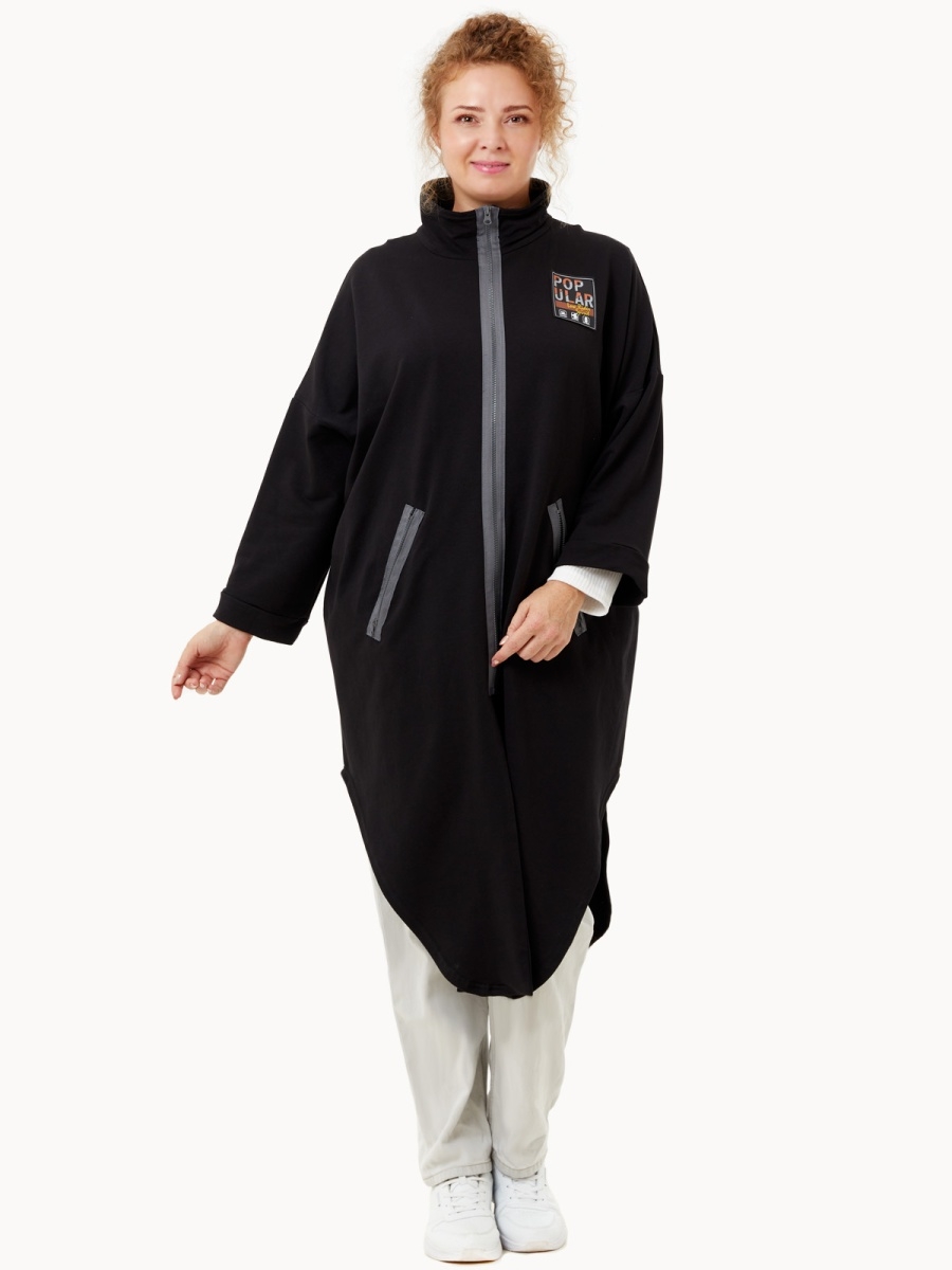 

Кардиган женский Xlady 44210201 черный 66 RU, 44210201