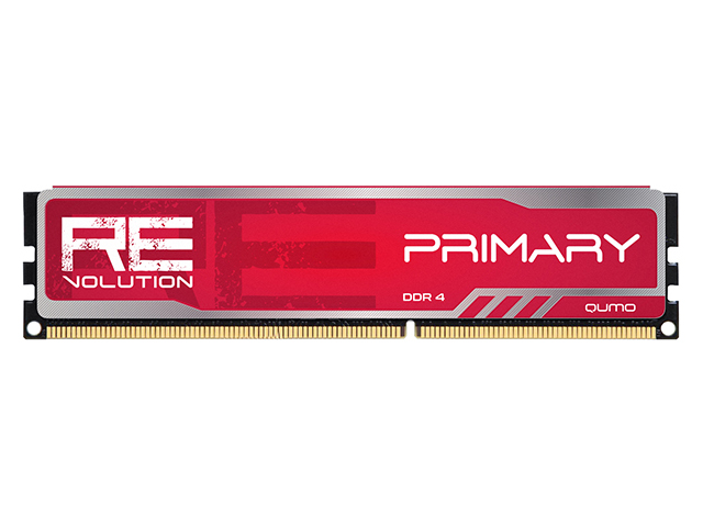 фото Модуль памяти qumo revolution primary red ddr4 dimm 2666mhz pc-21300 cl16 - 8gb