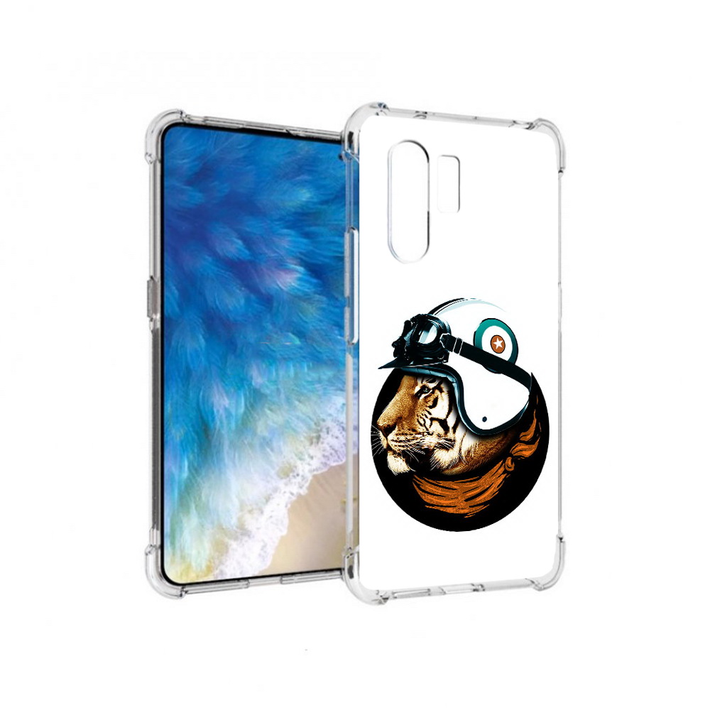 

Чехол MyPads Tocco для Vivo X30 Тигр в шлеме (PT142331.408.171), Прозрачный, Tocco