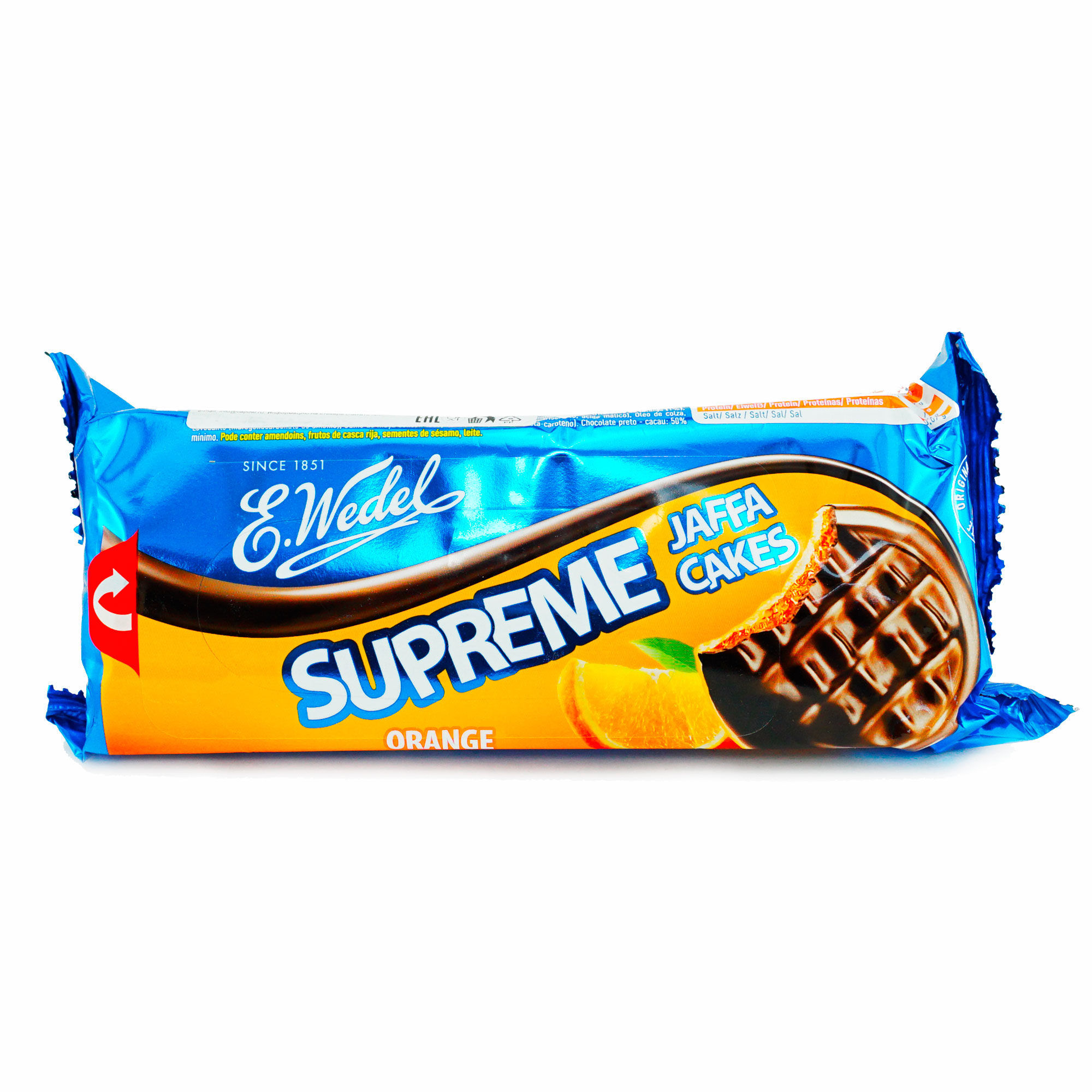 фото Печенье e.wedel supreme jaffa cakes orange с апельсиновой начинкой 147 г