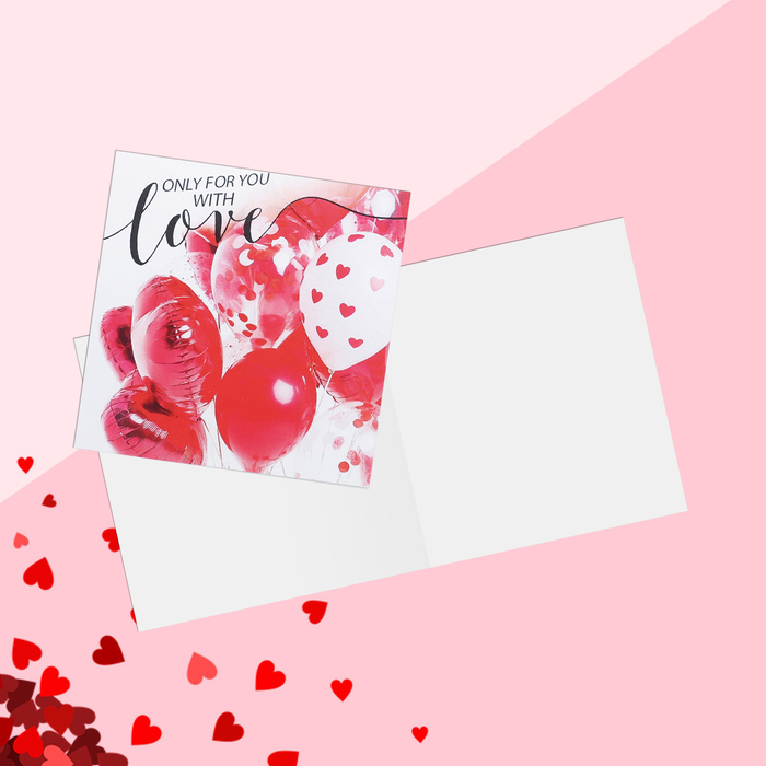 

Мини-открытка Only for you, 7 х 7 см, 14 Февраля