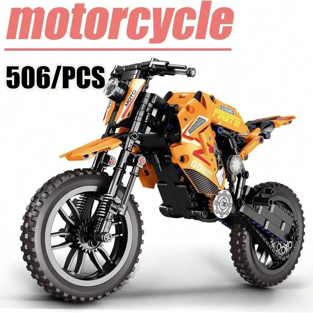 

Конструктор мотоцикл HC-TOYS MOTORCYCLE Эндуро из 506 дет, MOTORCYCLE