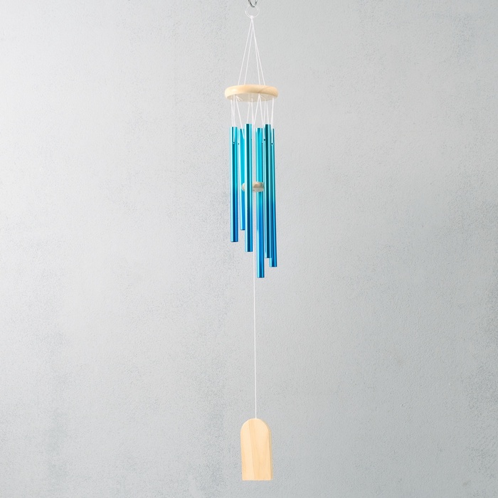 

Музыка ветра металл "Градиент" голубой 6 трубок 75 см