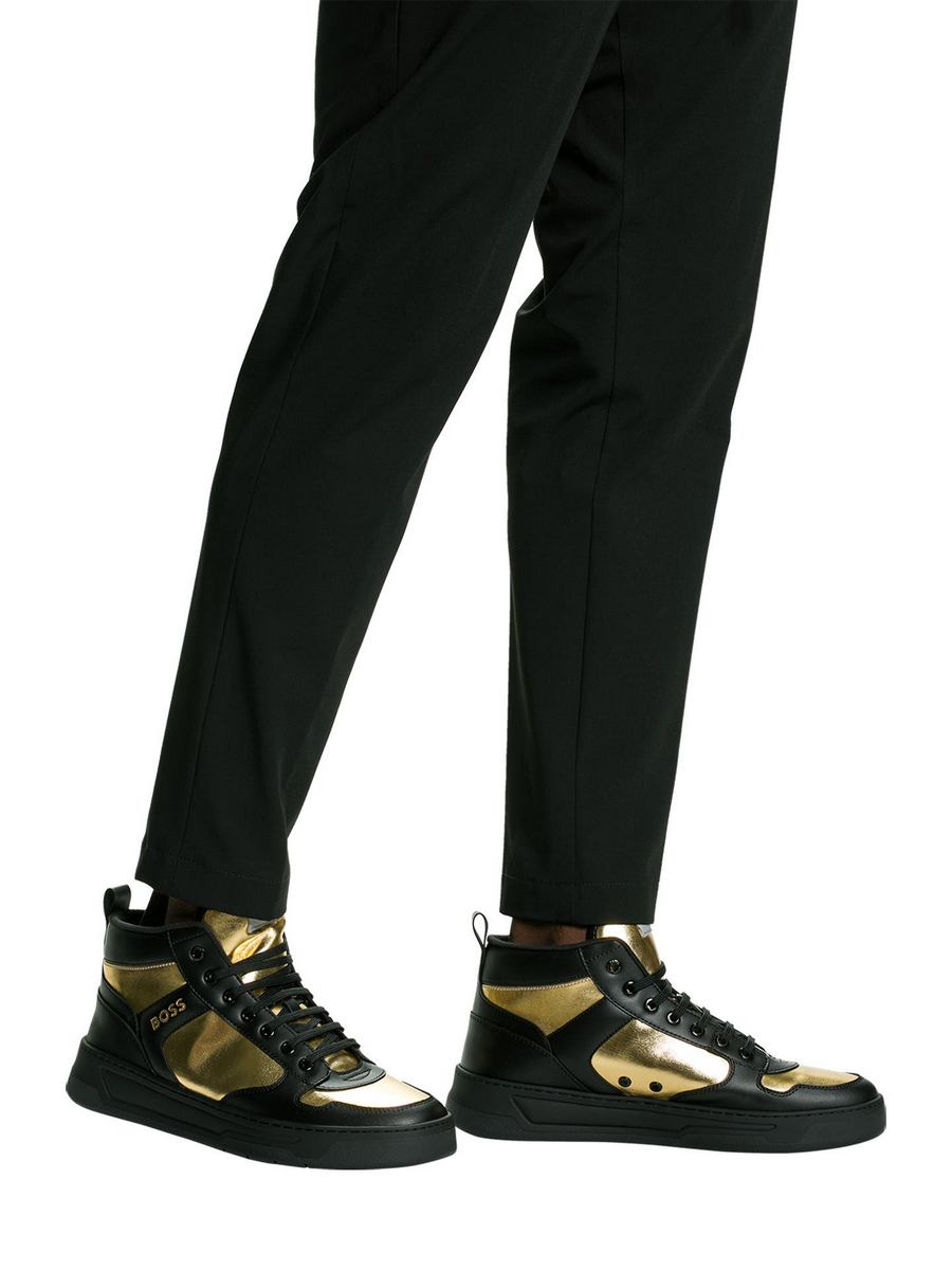 

Кеды мужские BOSS 001384404 золотистые 43 EU, Золотистый, 001384404