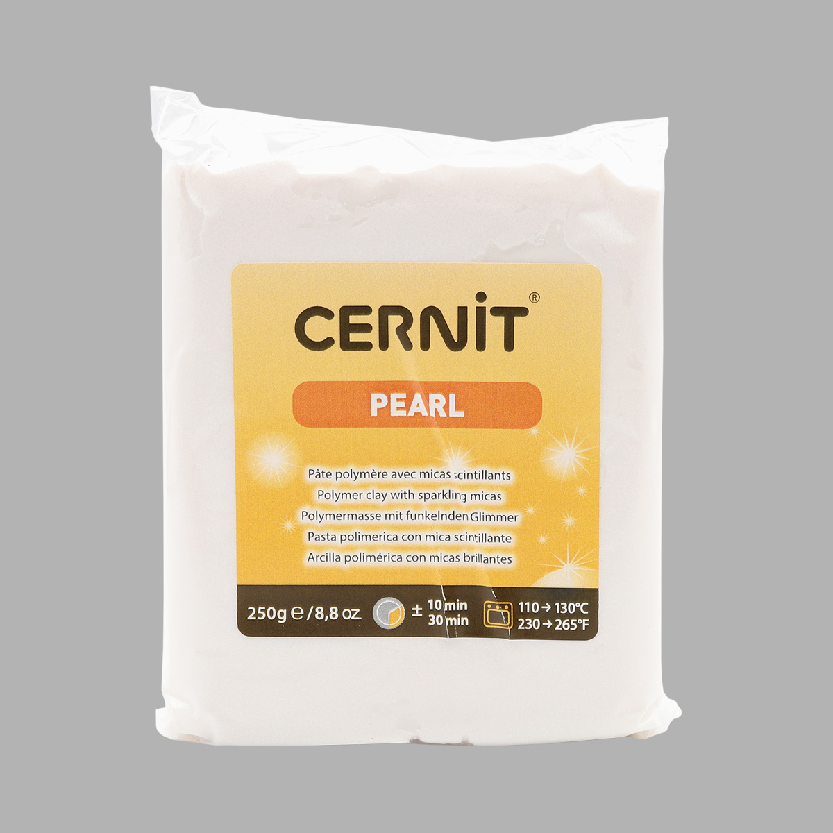 

CE0860250 Пластика полимерная запекаемая Cernit PEARL 250 гр (085 жемчужно-белый)