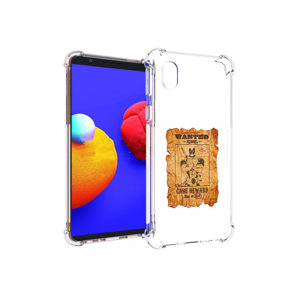 

Чехол MyPads Tocco для Samsung Galaxy A01 Core дедпул (PT151825.477.317), Прозрачный, Tocco