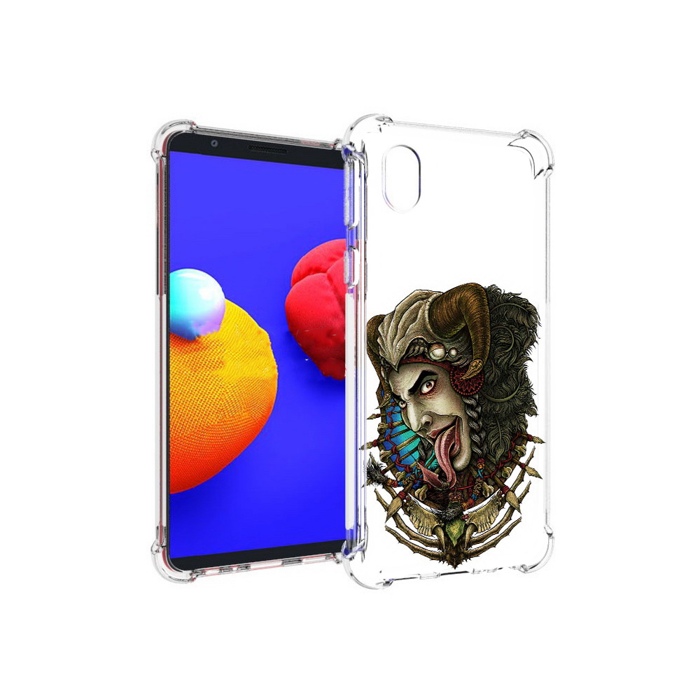 

Чехол MyPads Tocco для Samsung Galaxy A01 Core длинный язык (PT151825.477.330), Прозрачный, Tocco