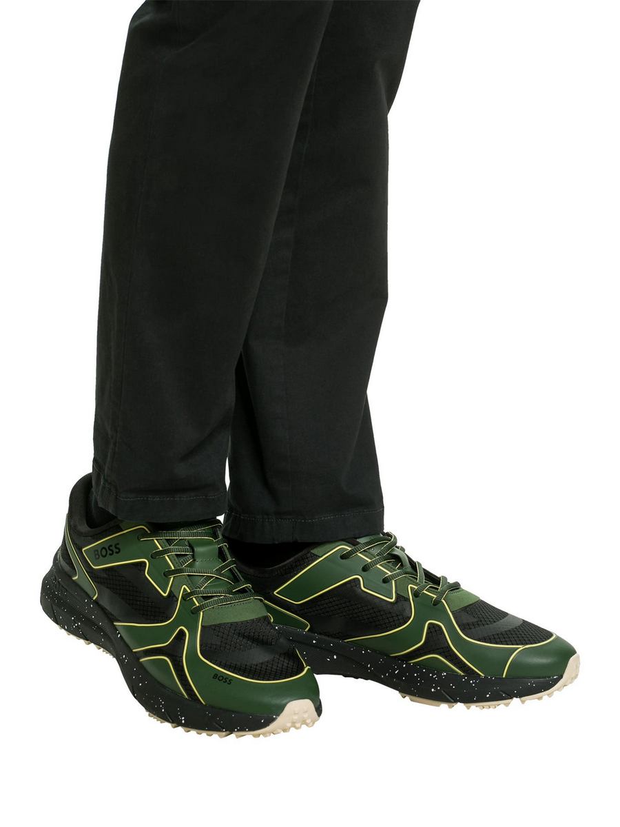 Кроссовки мужские BOSS 001386605 зеленые 45 EU 16447₽