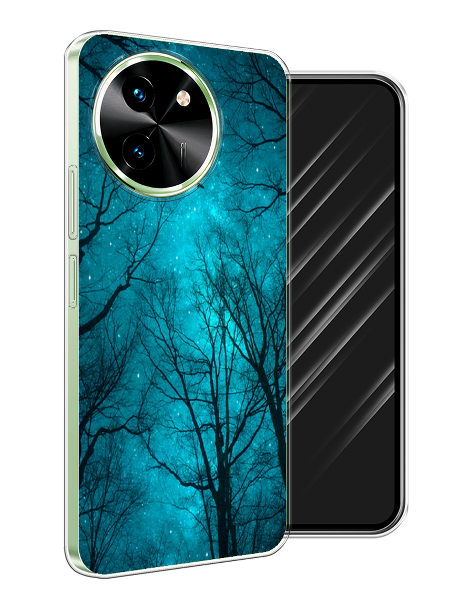 

Чехол Awog на Vivo T3x/Y38 5G "Сказочный лес", Черный;бирюзовый, 2610750-1