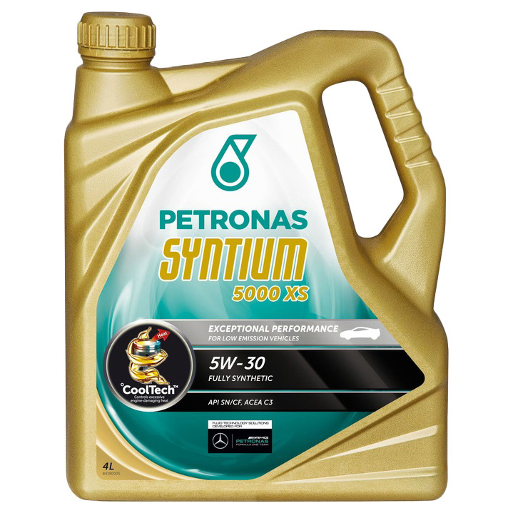 фото Моторное масло petronas синт "syntium 5000 xs 5w-30", 4л