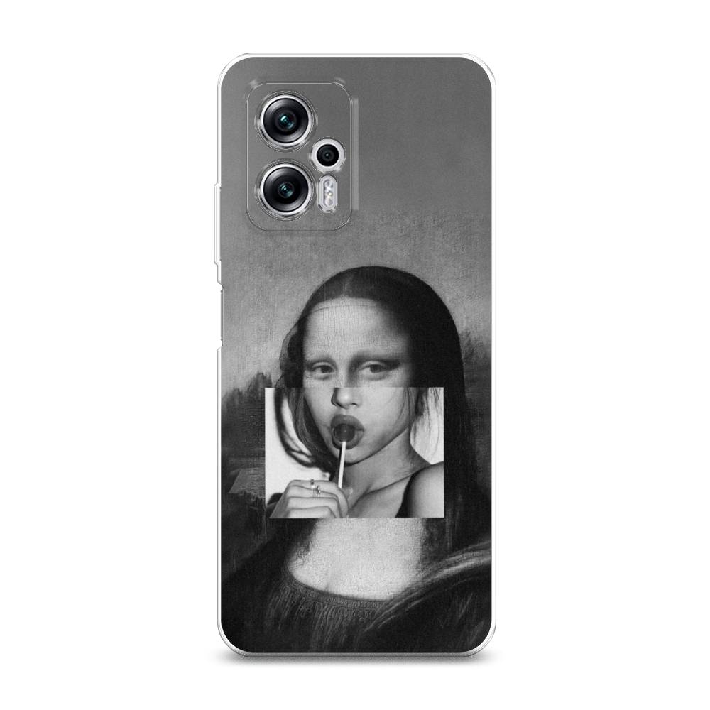 фото Силиконовый чехол "mona lisa sucking lollipop" на xiaomi redmi note 11t pro awog