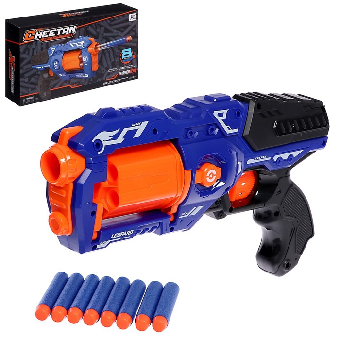 Бластер игрушечный Супер сила 9801172, стреляет мягкими пулями bondibon бластер властелин сила 3 мягкие пули