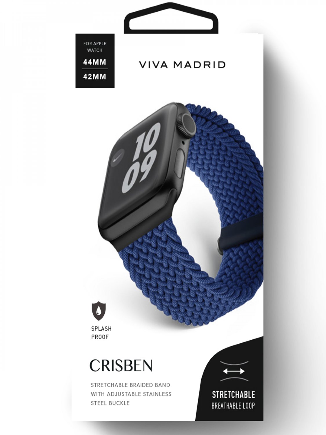 

Ремешок для Apple Watch 42mm/44mm/45mm Viva Madrid Crisben Cobalt Blue, Браслет для Apple Watch