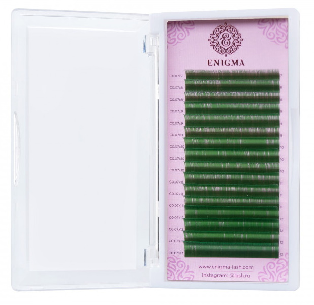 

Зеленые ENIGMA, С+, 0.07, 7-13 mm, 16 линий, Зеленый