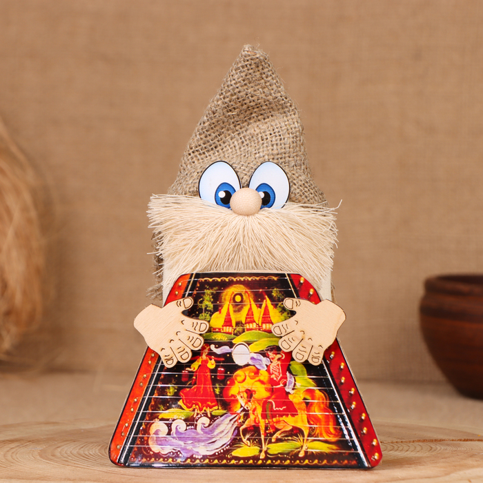 

Домовой "Любимчик с гуслями", 17х11х7 см