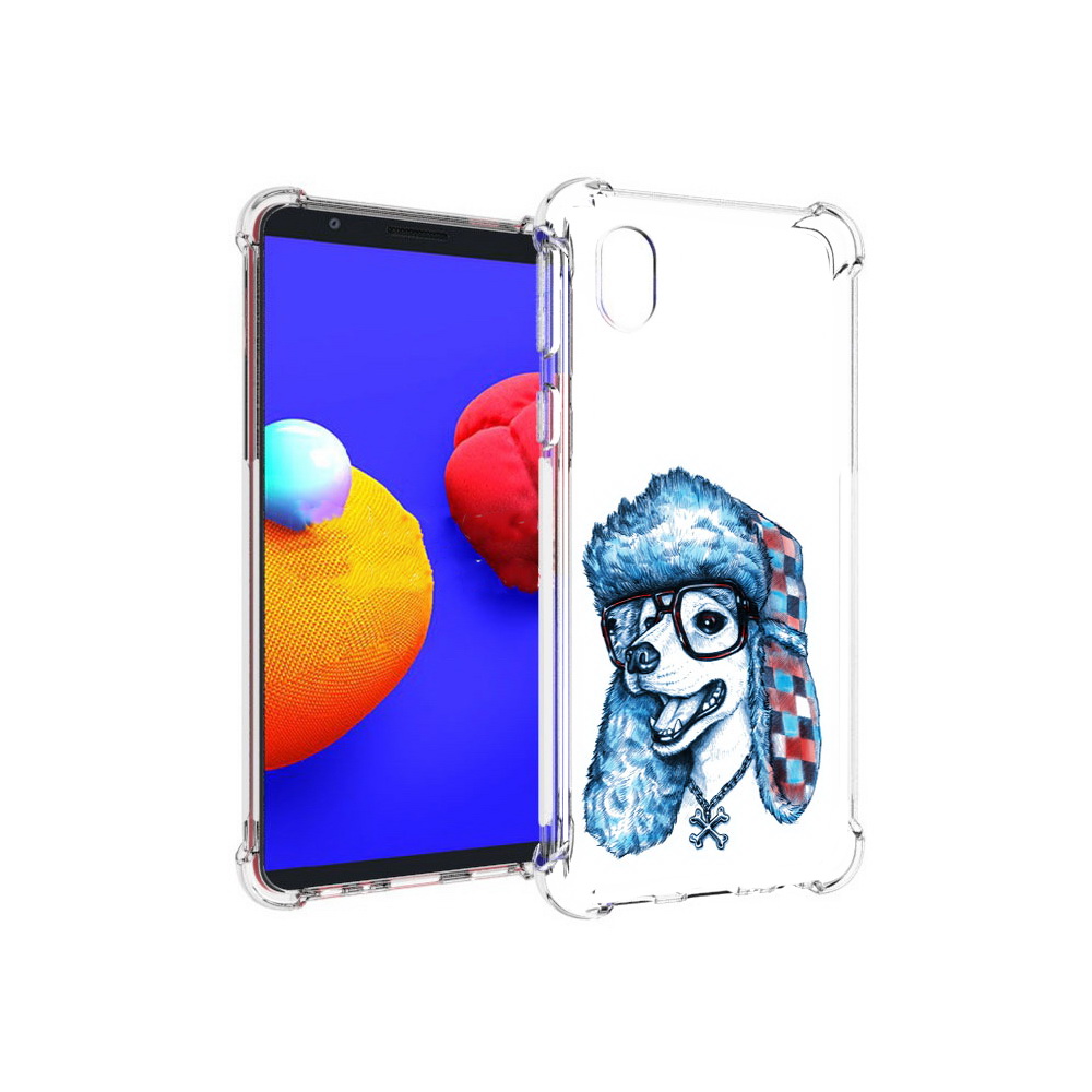 

Чехол MyPads Tocco для Samsung Galaxy A01 Core зимний пес (PT151825.477.362), Прозрачный, Tocco