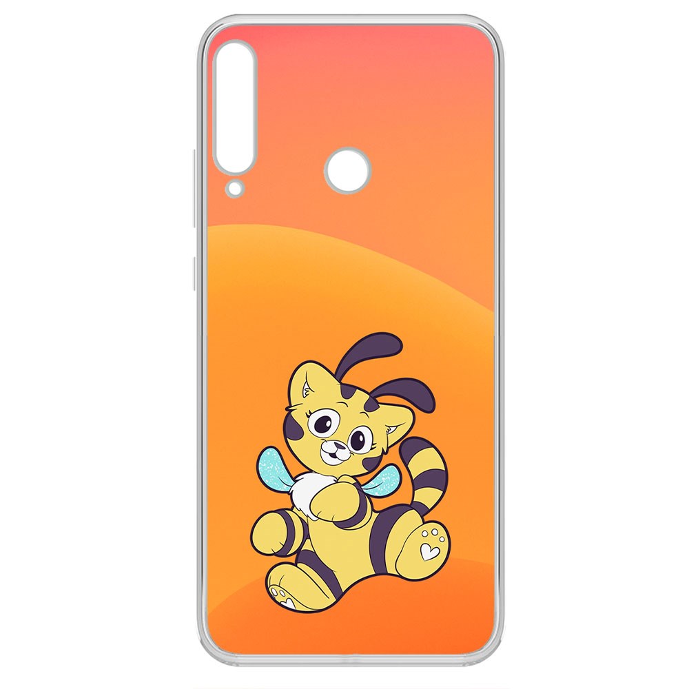 

Чехол-накладка Krutoff Clear Case Хаги Ваги - Кошка-Пчёлка для Huawei Y7P
