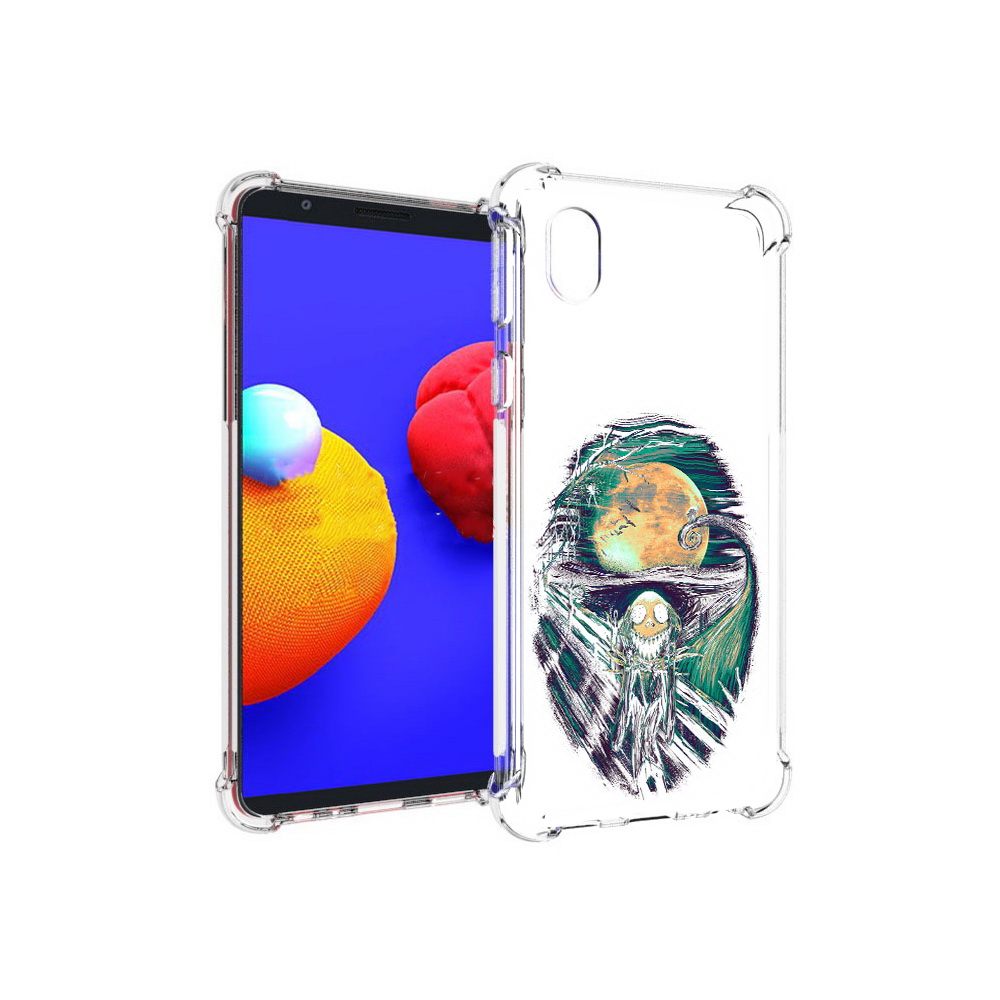 

Чехол MyPads Tocco для Samsung Galaxy A01 Core зубастое существо абстракция, Прозрачный, Tocco