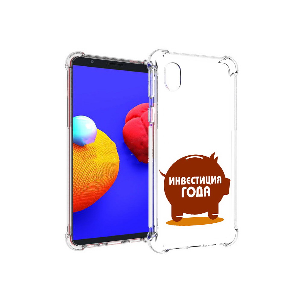 

Чехол MyPads Tocco для Samsung Galaxy A01 Core инвестиция (PT151825.477.376), Прозрачный, Tocco