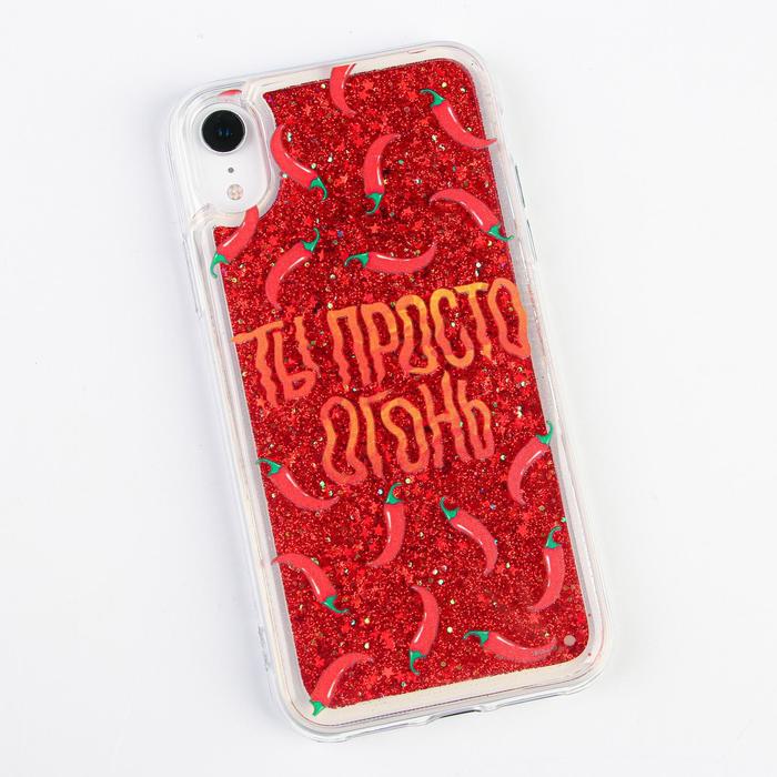 Чехол Like me для iPhone XR, с блестками внутри, Pepper