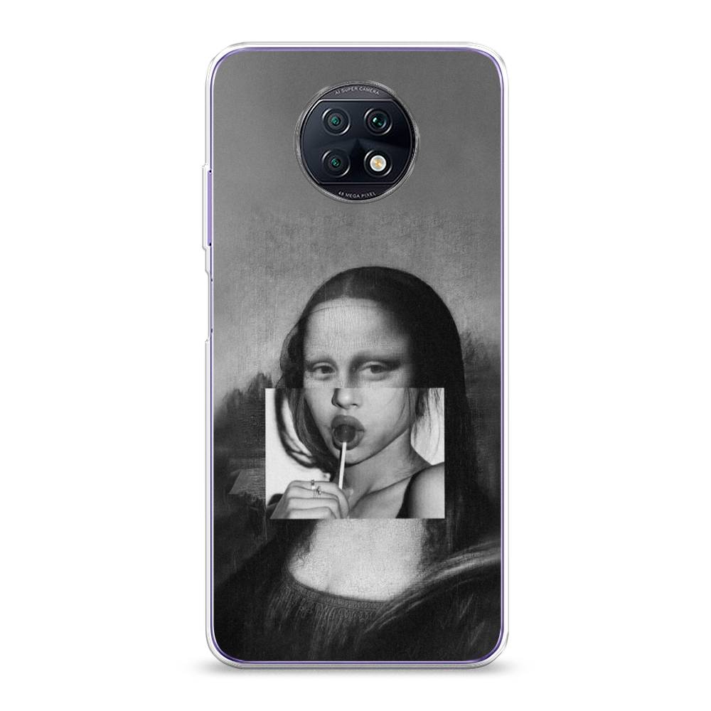 фото Силиконовый чехол "mona lisa sucking lollipop" на xiaomi redmi note 9t awog