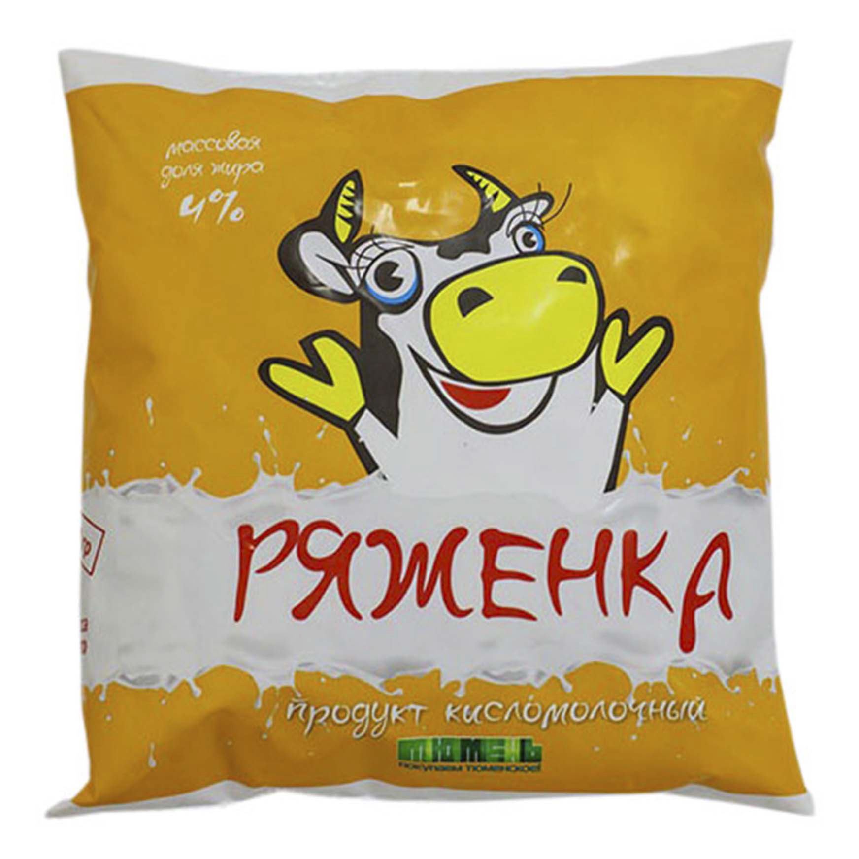 

Ряженка Тюменьмолоко 4% 500 г