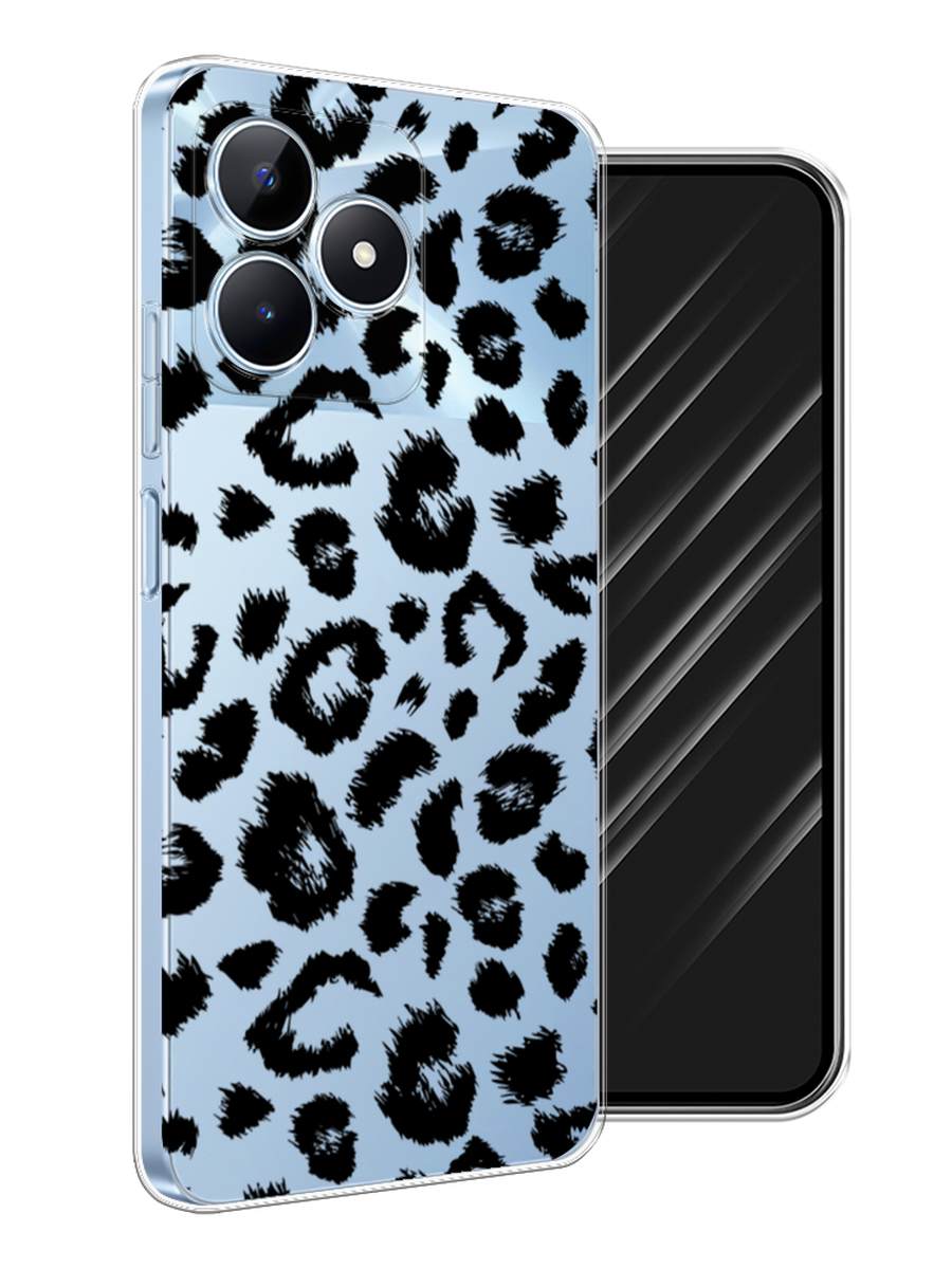 

Чехол Awog на Realme C60 "Окрас леопарда фон", Черный, 2516550-1