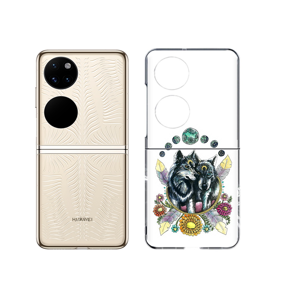 

Чехол MyPads Tocco для Huawei P50 красивые волки абстракция (PT225999.71.408), Прозрачный, Tocco