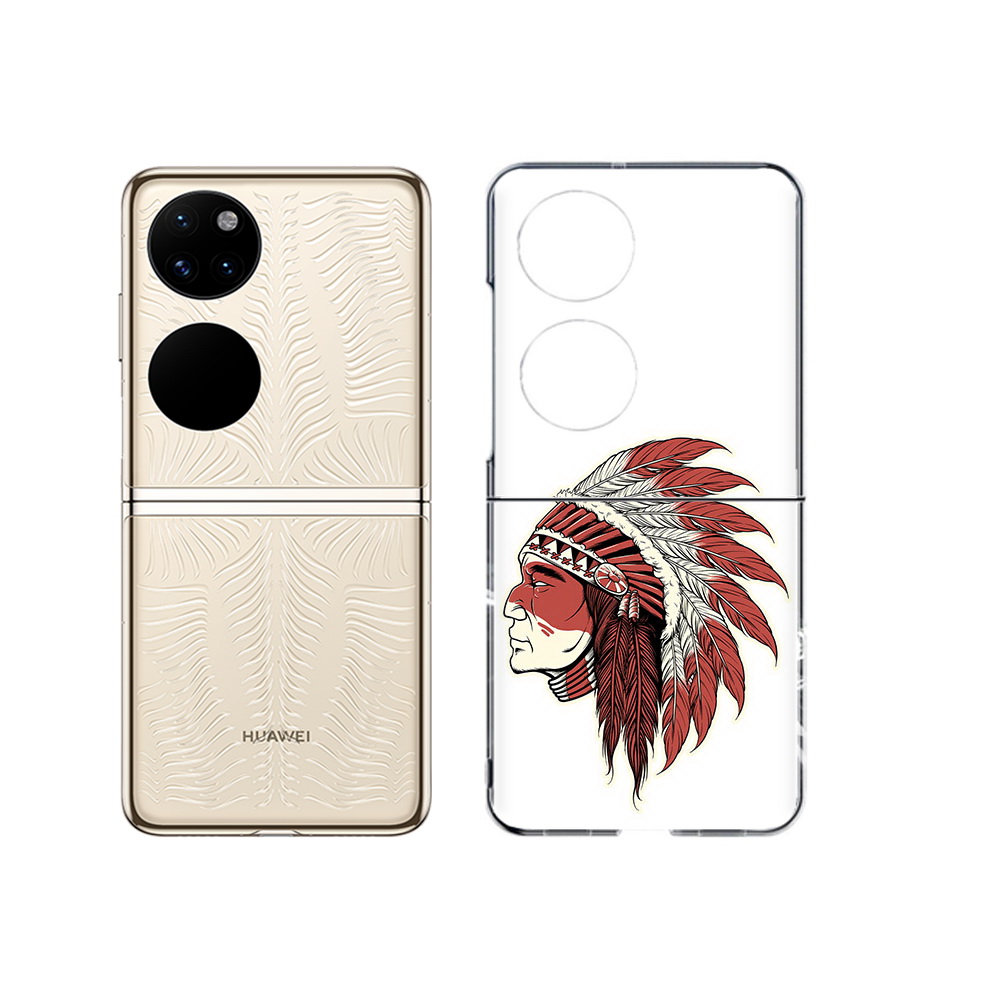 

Чехол MyPads Tocco для Huawei P50 красный индеец (PT225999.71.411), Прозрачный, Tocco