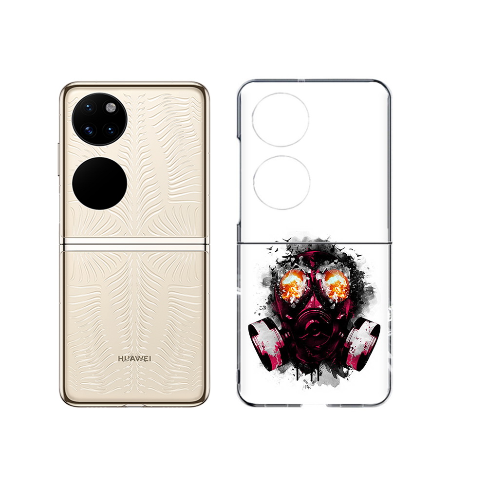

Чехол MyPads Tocco для Huawei P50 красный противогаз (PT225999.71.412), Прозрачный, Tocco