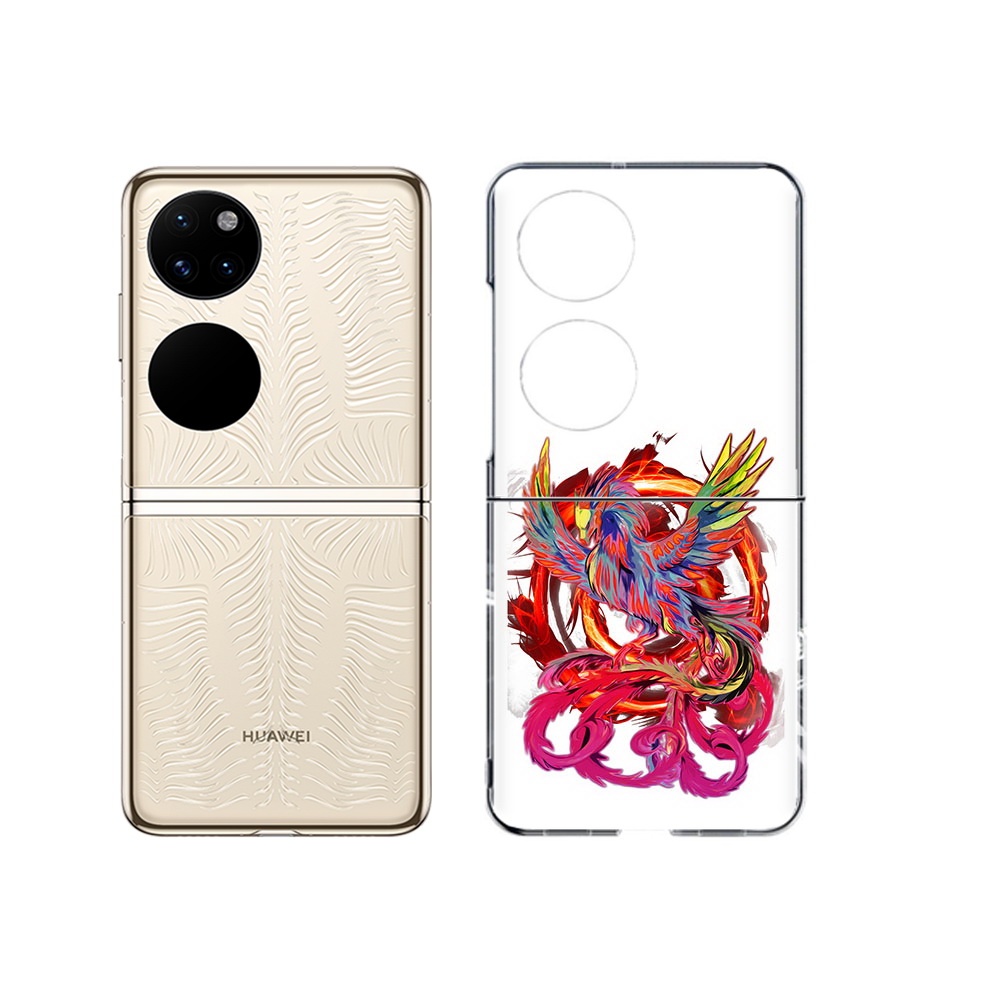 

Чехол MyPads Tocco для Huawei P50 красочный феникс (PT225999.71.414), Прозрачный, Tocco