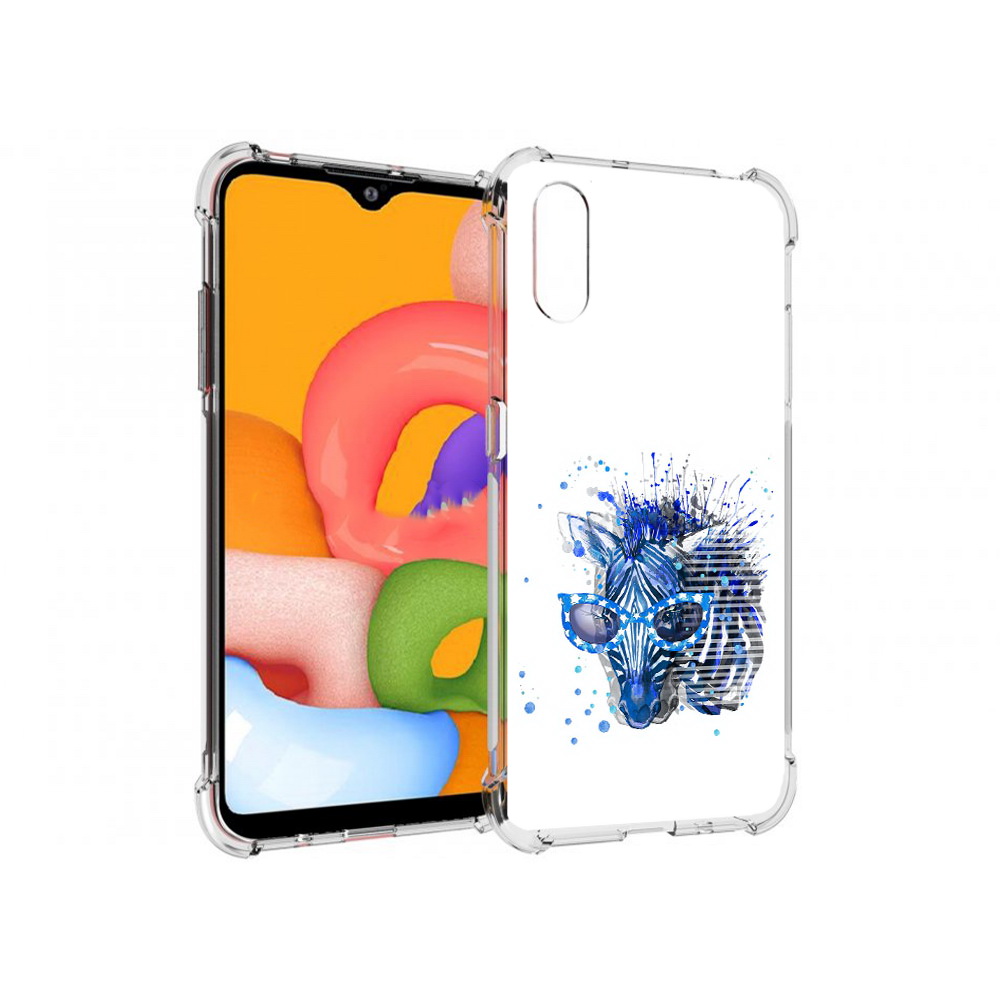 

Чехол MyPads Tocco для Samsung Galaxy A01 расплывчатая зебра (PT144711.509.577), Прозрачный, Tocco