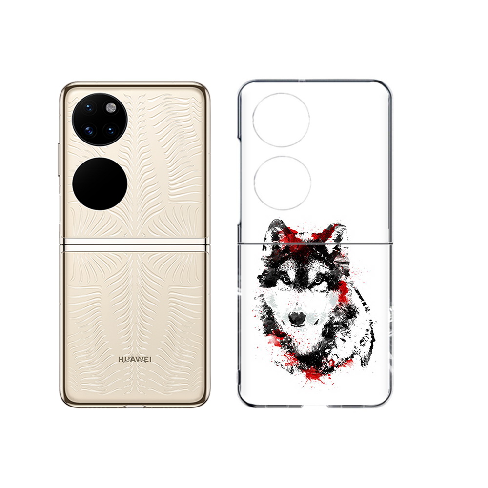 

Чехол MyPads Tocco для Huawei P50 кровавый волк (PT225999.71.416), Прозрачный, Tocco