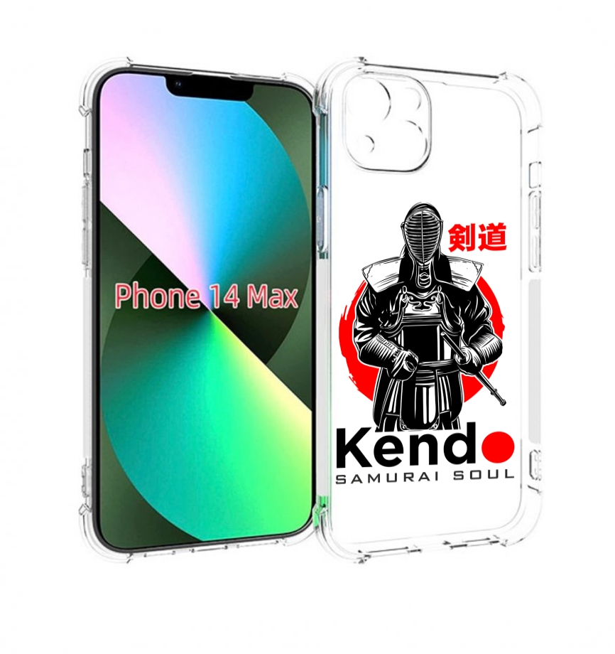 

Чехол MyPads рисованый самурай для iPhone 14 Plus (6.7), Прозрачный, Tocco
