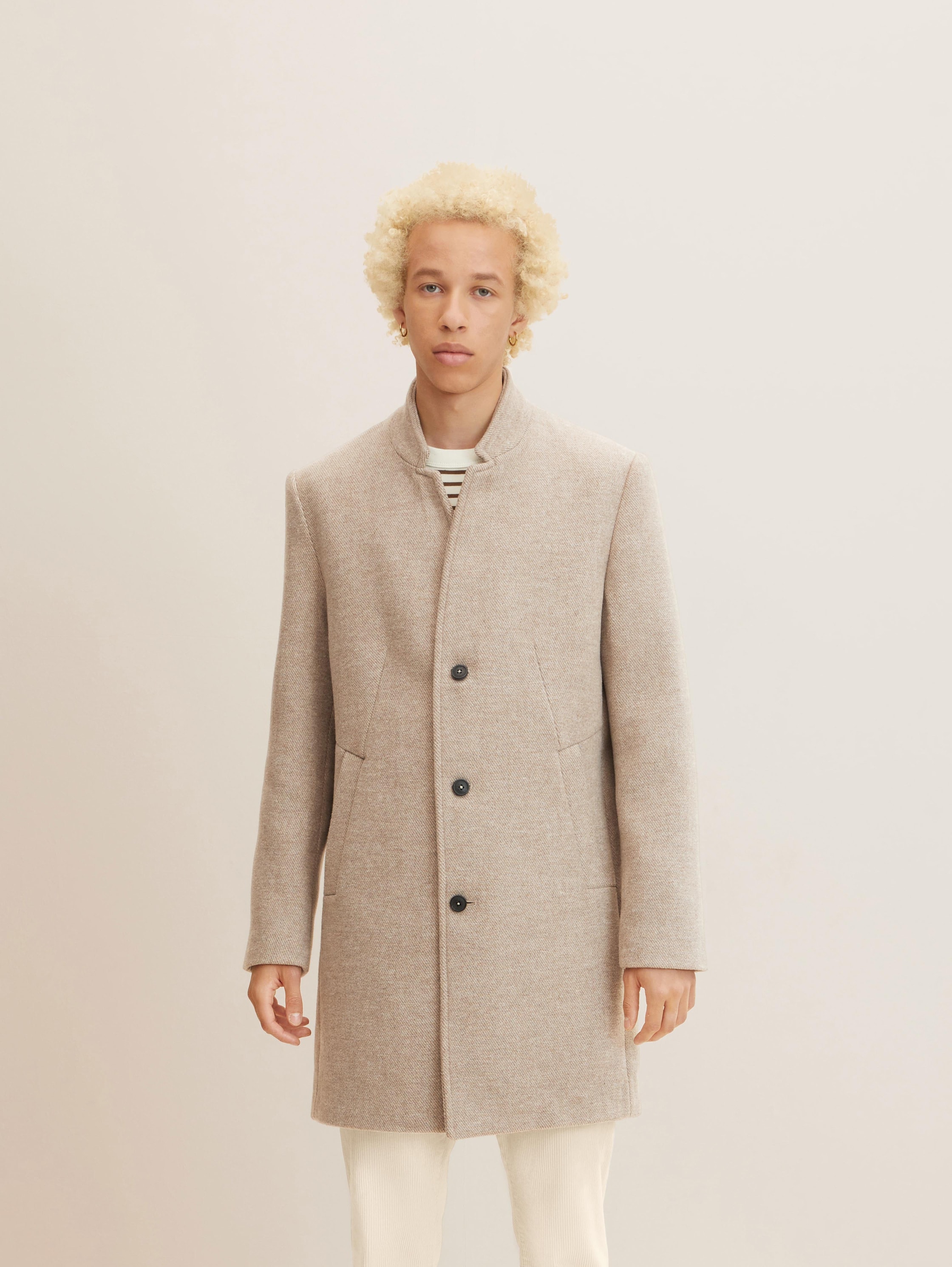

Пальто мужское TOM TAILOR 1032440 бежевое XL, 1032440